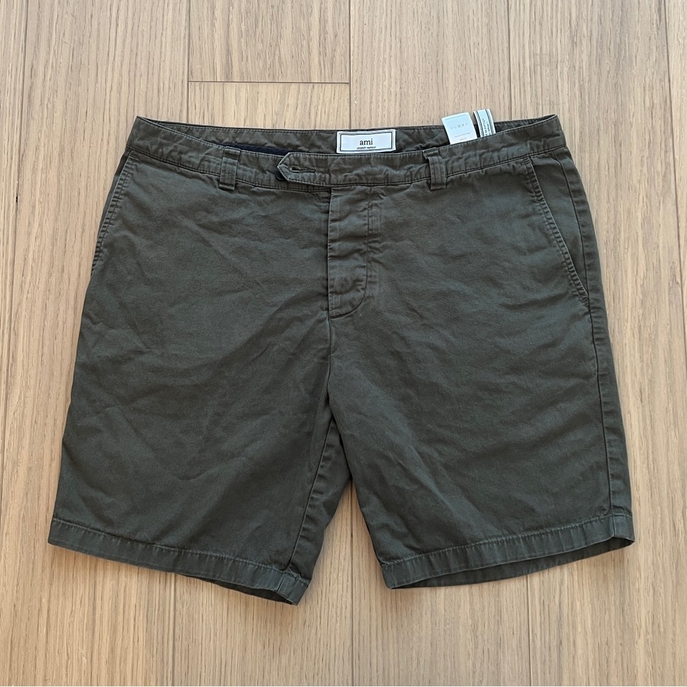 AMI Alexandre Mattiussi Flat Front Shorts Size M